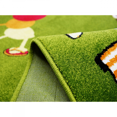 Covor Pentru Copii, Kolibri Omida 11057, Verde, Diverse Dimensiuni, 2200 gr/mp [6]