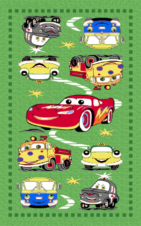 Covor Pentru Copii, Print 1167, Verde, Suport Pasla [0]