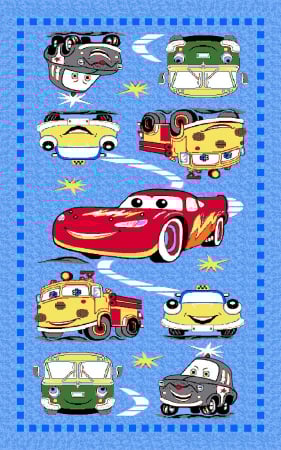 Covor Pentru Copii, Print 1167, Albastru, Suport Pasla [0]