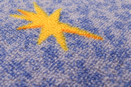 Covor Pentru Copii, Print 1167, Albastru, Suport Pasla [5]