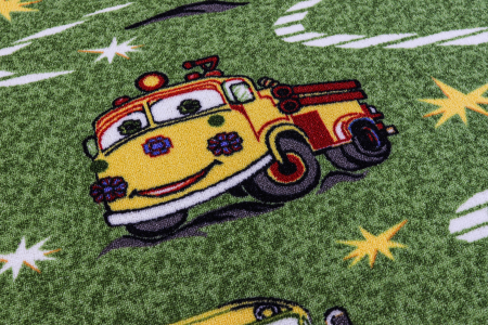 Covor Pentru Copii, Print 1167, Verde, Suport Pasla [3]