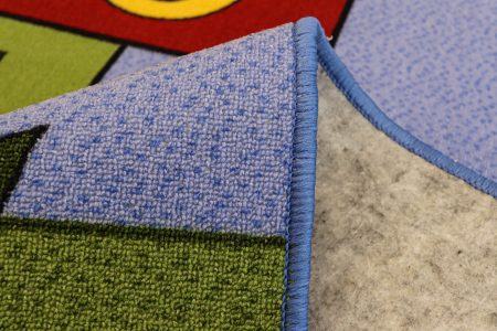 Covor Pentru Copii, Print Sotron 1360, Albastru / Verde, Suport Pasla [3]