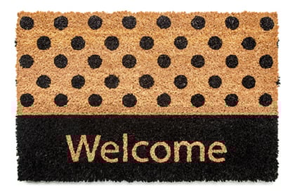 Covorase Intrare - Covor Pentru Usa Intrare, 658/004, Antiderapant, Bej / Negru, 40x60 cm