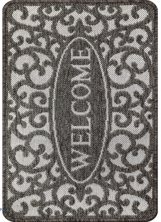 Covor Pentru Usa Intrare, Flex 19141-80, Antiderapant, Gri, 50x80 cm [1]