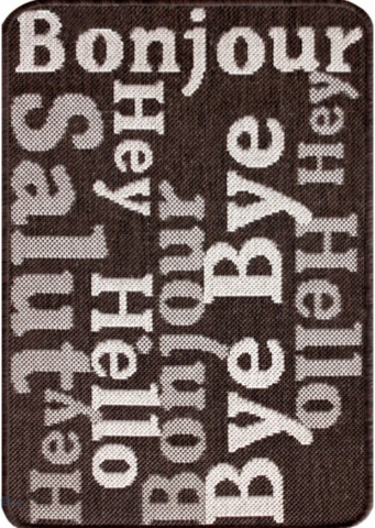 Covor Pentru Usa Intrare, Flex 19501-91, Antiderapant, Maro, 50x80 cm [0]