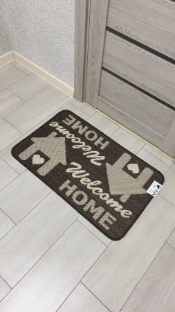 Covor Pentru Usa Intrare, Flex 19504-91, Antiderapant, Maro, 50x80 cm [2]