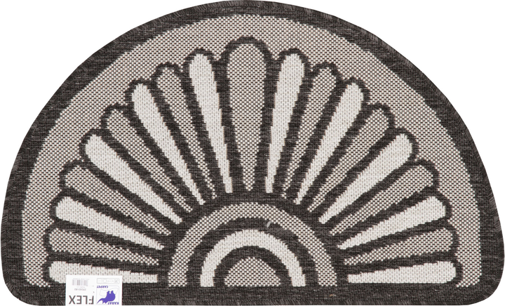 Covorase Intrare - Covor Pentru Usa Intrare, Flex 19163, Antiderapant, Negru / Gri, 50x80 cm
