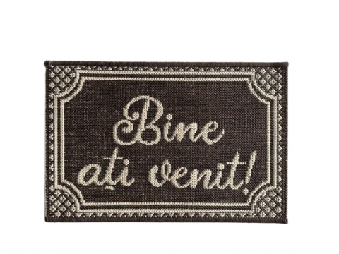 Covorase Intrare - Covor Pentru Usa Intrare, Jeans 19354 , Maro , 40x60 cm, 1500 gr/mp