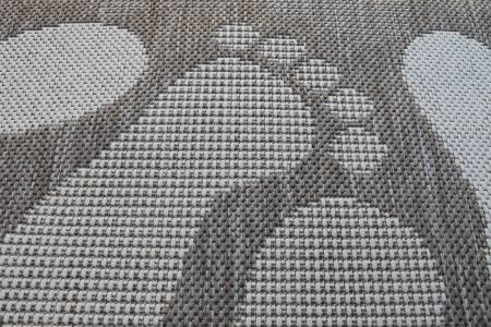 Covor Pentru Usa Intrare, Flex 19614-111, Antiderapant, Maro/Bej, 50x80 cm [2]