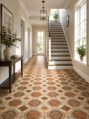LINOLEUM - Linoleum PVC, Lidia Confort, Maro, Latime 1.5 m, Suport Pâslă