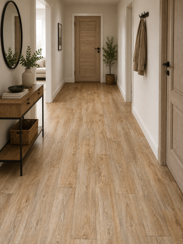 LINOLEUM - Linoleum PVC, Plank 082-2 Confort, Maro, Latime 3 m, Imitatie Parchet, Suport Pâslă