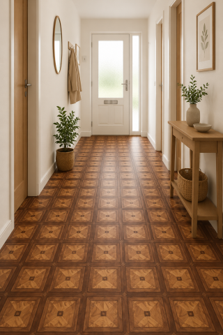 LINOLEUM - Linoleum PVC, Victoria Confort, Maro, Latime 1.5 m, Suport Pâslă