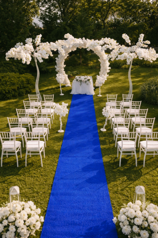 TRAVERSE SI MOCHETE - Mocheta Evenimente/Expo, Albastru, Latime 200 cm, 750 gr/mp