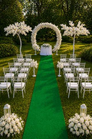 Mocheta Evenimente - Mocheta Evenimente/Expo, Verde Inchis, Latime 200 cm, 610 gr/mp