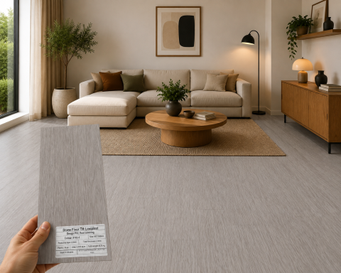 LINOLEUM - Parchet LVT 8103-1 Gri Aspect Lemn – Pardoseală Vinil 2 mm, Clasa Trafic 32 , 84.99 lei/mp!