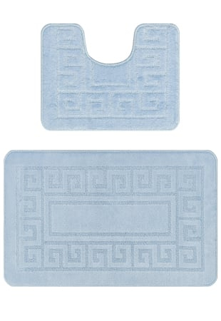 Set 2 Covorase Baie, Antiderapante, Ethnic Baby Blue [2]