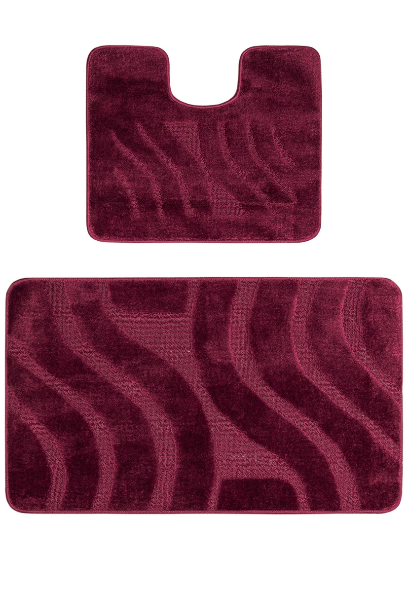 COVORASE - Set 2 Covorase Baie, Antiderapante, Symphony Aubergine, Diverse Marimi