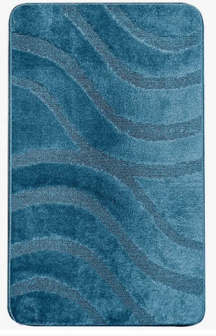 Set 2 Covorase Baie,Antiderapante, Symphony 2595, Blue [1]