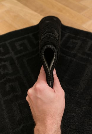 Set 2 covorase baie Ethnic, Negru, 60x100 cm, 50x60 cm [2]