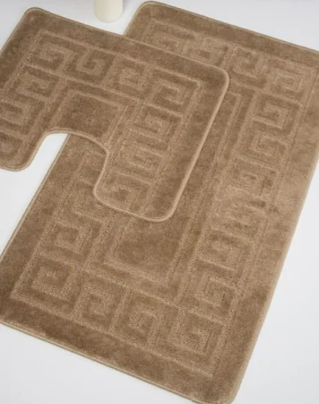 COVORASE - Set 2 covorase baie Ethnic 2519 ,Bej, Diverse Dimensiuni