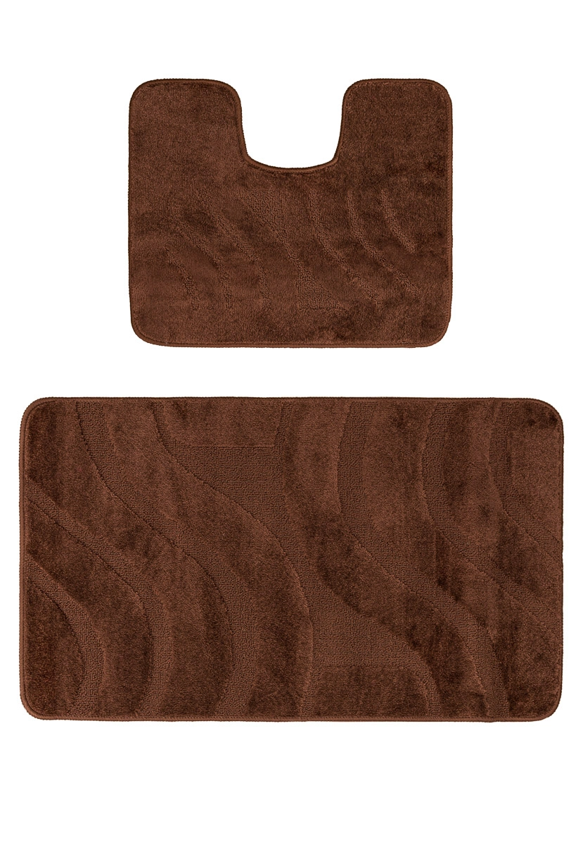 COVORASE - Set 2 Covorase Baie, Antiderapante, Symphony Brown, Diverse Marimi