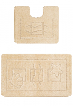 Set 2 covorase baie Maritime Beige, 60x100 cm, 50x60 cm [0]