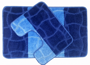 Set 2 covorase baie Sariyer Dark Blue, 50x80 cm, 40x50 cm [0]
