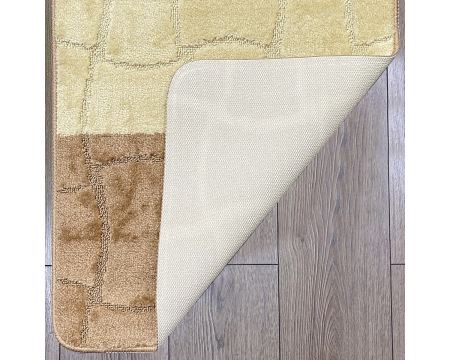 Set 2 Covorase Baie, Antiderapante, Sariyer Light Brown [3]