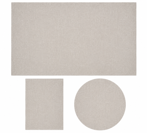 Covoare Living - Set 3 Covoare Fargo 71501-050, Crem, 1 buc 80x150 cm, 1 buc 160x230 cm , 1 buc rotund 120x120 cm