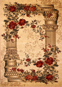 Set 3 Covoare Lotos 532 Coloane, Crem / Bej: 2 buc. 80x200 cm, 1 buc. 200x300 cm [1]