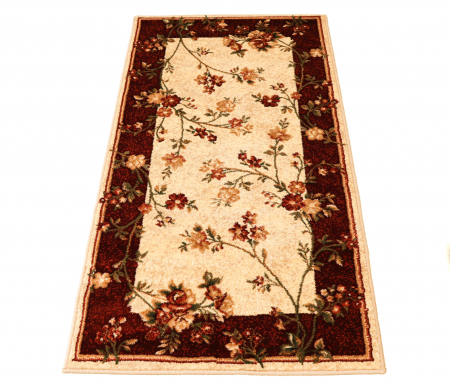 Set 5 Covoare Lotos 551-120, Crem / Rosu: 2 buc. 60x110 cm, 2 buc. 80x150 cm, 1 buc. 160x230 cm. [4]