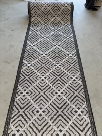 Traverse Bucatarie - Traversa Antiderapanta Flex, 19655, Gri, Latime 100 cm, Diverse Lungimi