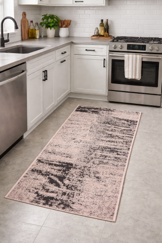 Traverse Bucatarie - Traversa Antiderapanta Flex, 19197, Bej, Latime 100 cm, Diverse Lungimi