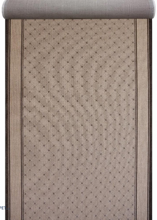 Traverse Moderne si Geometrice - Traversa Antiderapanta Flex, 1944, Maro / Bej, Latime 67 cm, Diverse Lungimi