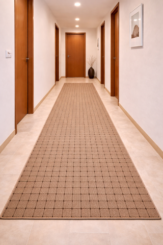 Traverse Hol - Traversa Antiderapanta, Stanford, Bej, Latime 80 cm, Diverse Lungimi