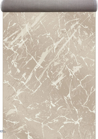 Traverse Moderne si Geometrice - Traversa Covor, Cappuccino 16132, Crem, Latime 100 cm, Diverse Lungimi, 1700 gr/mp
