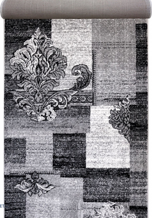 Traverse Moderne si Geometrice - Traversa Covor, Cappuccino 16009, Gri, Latime 120 cm, Diverse Lungimi, 1700 gr/mp
