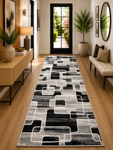 Traverse Dormitor - Traversa Covor, Cappuccino 16402, Gri, Latime 120 cm, Diverse Lungimi, 1700 gr/mp