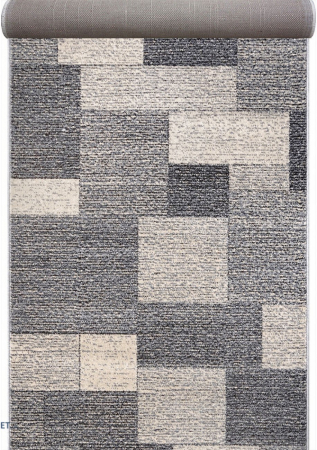 Traverse Moderne si Geometrice - Traversa Covor, Daffi 13027-190, Gri, Latime 100 cm, Diverse Lungimi, 1700 gr/mp