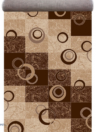 Traversa Covor, Daffi 13058, Bej / Maro, 150x150 cm [0]