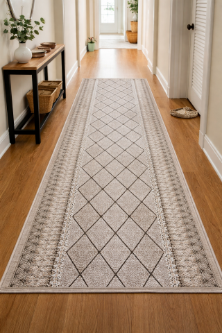 SALE - Traversa Covor, Fashion 32009, Crem/Maro, Latime 100 cm , Diverse Lungimi