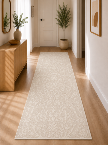 Traverse Dormitor - Traversa Covor, Itea 42001, Ivory, Latime 95 cm, Diverse Lungimi