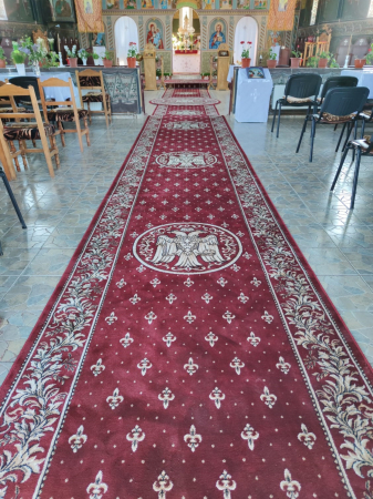 Traversa Covor, Lotos 15032, Grena, Model Bisericesc, Latime 80 cm [3]