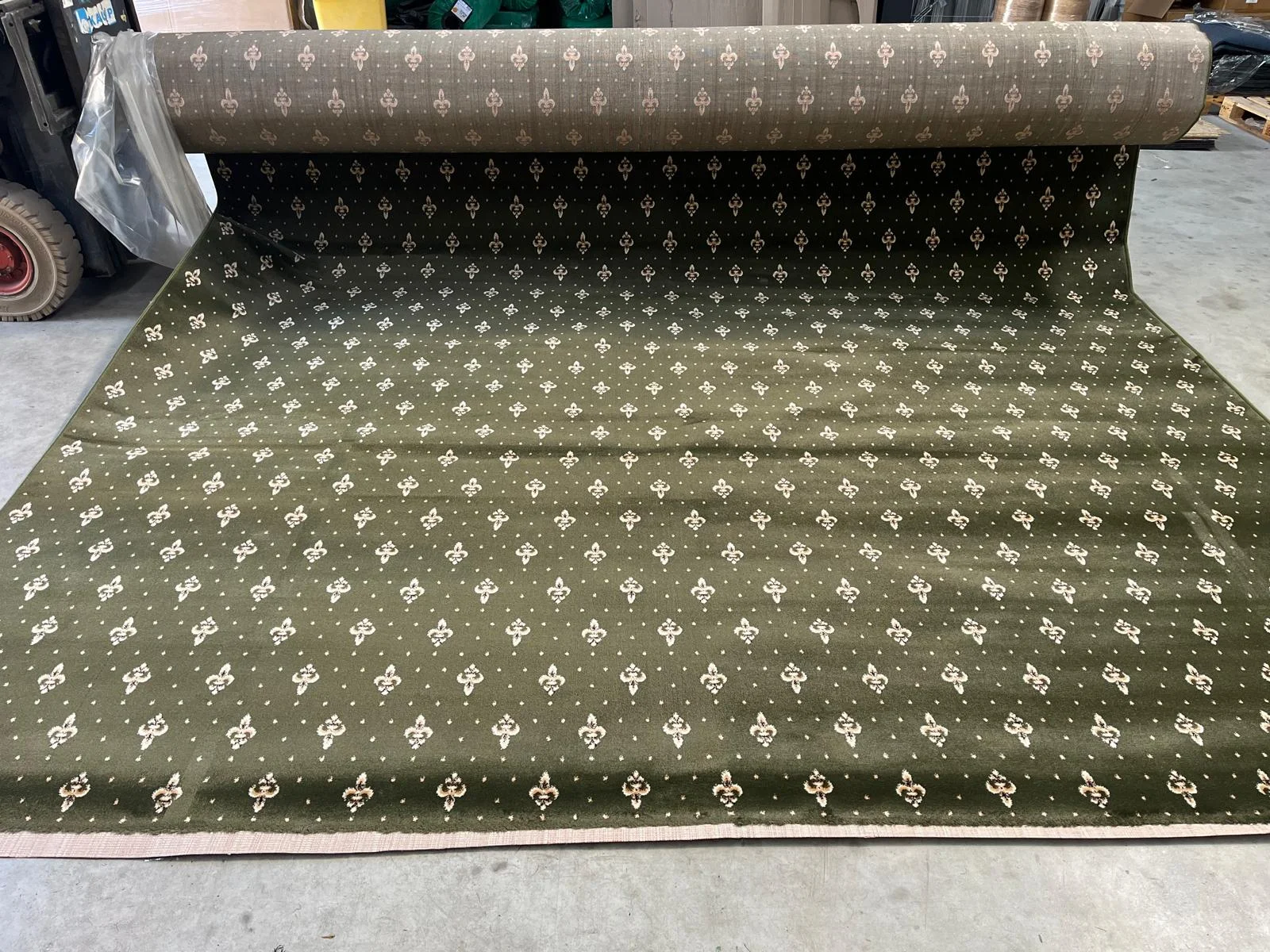 Traverse Bisericesti - Traversa Lotos 15033-W, Verde , Model Bisericesc, Latime 200 cm