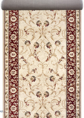 Traverse Hol - Traversa Covor, Lotos 523, Bej / Grena, Latime 80 cm, Diverse Lungimi, 1800 gr/mp