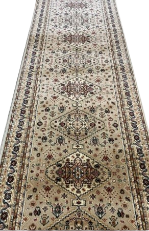 Traverse Dormitor - Traversa Covor, Lotos 15040, Bej, Latime 120 cm, Diverse Lungimi, 1800 gr/mp