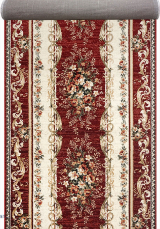 Traverse Hol - Traversa Covor, Lotos 535, Grena, Latime 80 cm, Diverse Lungimi