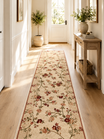 Traversa Covor, Lotos 551, Crem, Latime 120 cm, Diverse Lungimi