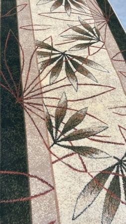 Traversa Covor, Lotos 552, Crem / Verde, Latime 100 cm, Diverse Lungimi, 1800 gr/mp [1]