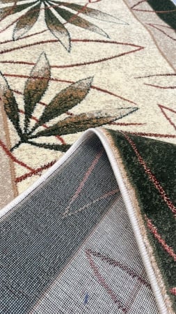 Traversa Covor, Lotos 552, Crem / Verde, Latime 100 cm, Diverse Lungimi, 1800 gr/mp [4]